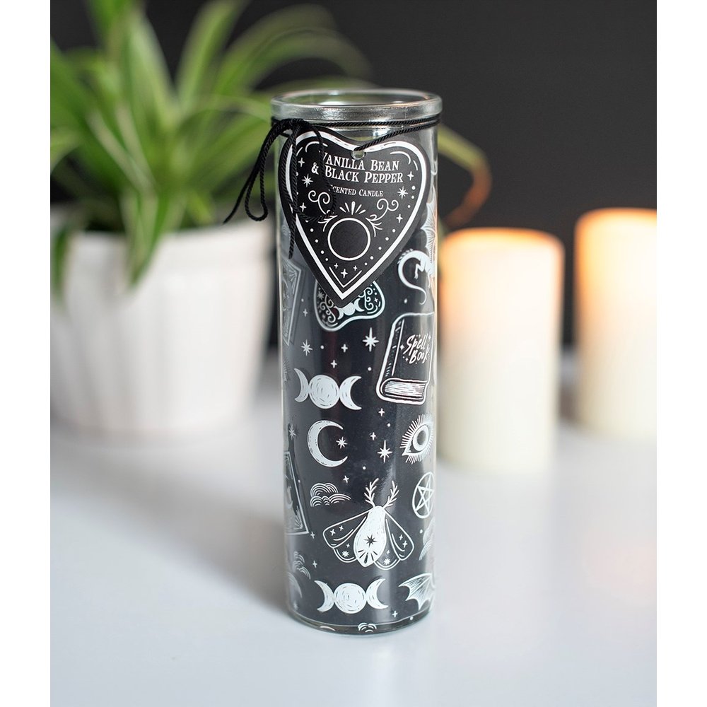 Something Different - Vanilla Bean & Black Pepper Tube Candle Duftkerze - Schwarz/Weiß